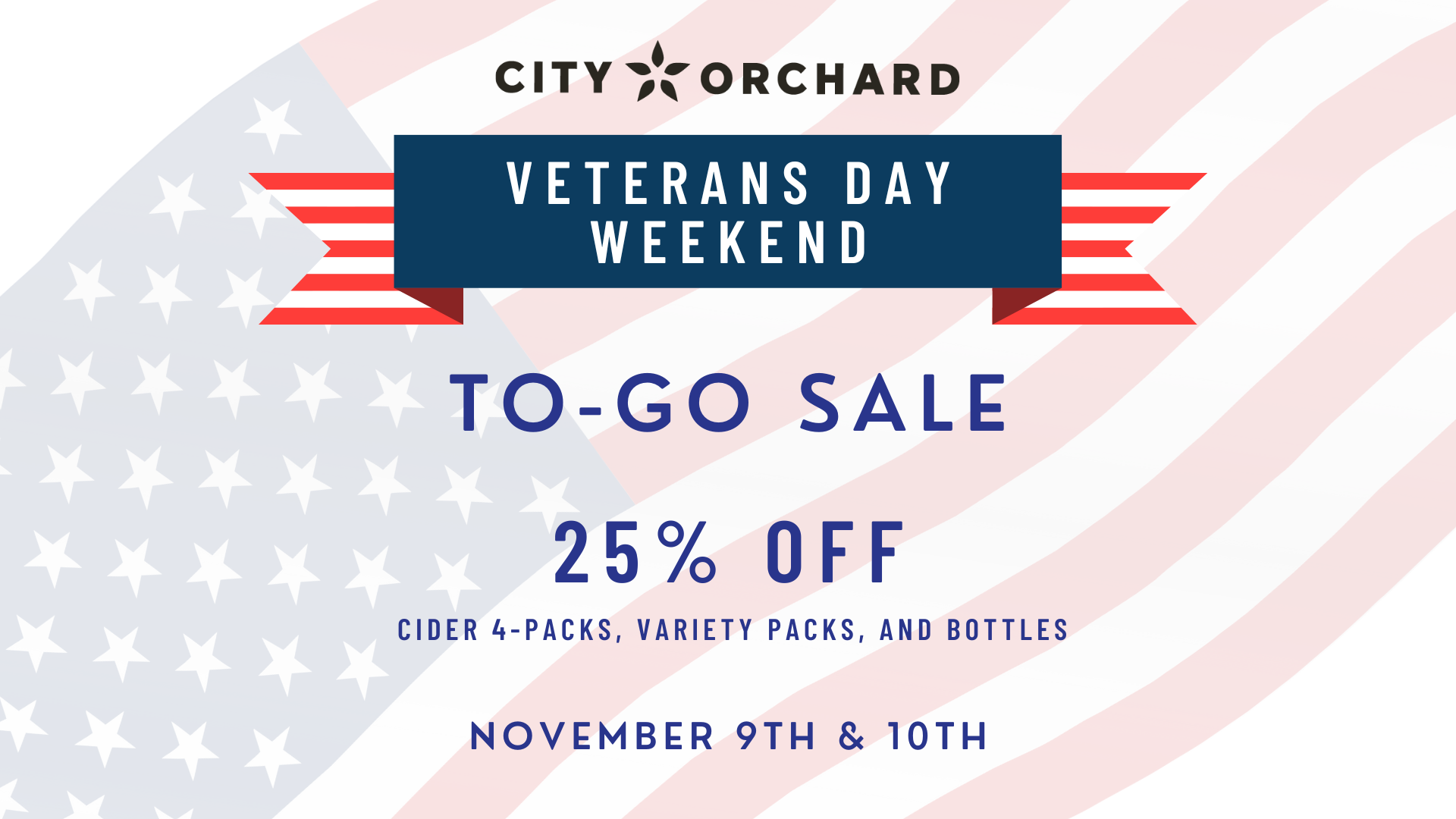 Veterans Day To-Go Sale